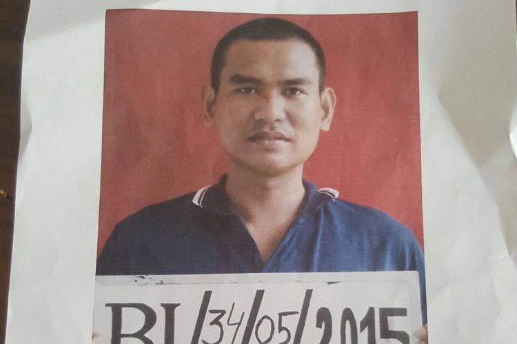 Hendra bin Amin, narapidana yang kabur dari Lembaga Pemasyarakatan (Lapas) Klas IIA Besi Nusakambangan, Cilacap, Jawa Tengah, Minggu (9/7/2017) siang.