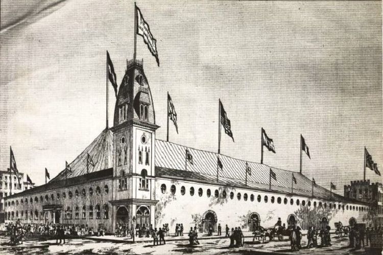 Tenda sirkus PT Barnum sebelum menjadi Madison Square Garden