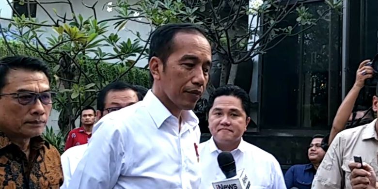 Presiden Joko Widodo hadiri pembubaran TKN