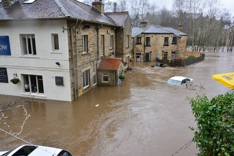 Banjir, salah satu contoh bencana hidrometeorologi