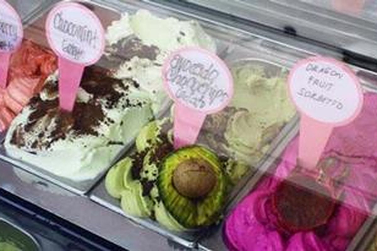 Kedai Gelato di Ubud, Gianyar, Bali.