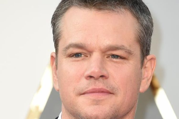 Aktor Matt Damon tiba di perhelatan Academy Awards ke-88 di Hollywood, California, Minggu (28/2/2016).