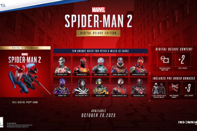 Ilustrasi bonus Spider-Man 2 Digital Deluxe Edition.