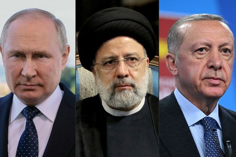Dengan perang di Ukraina yang masih berkecamuk, Presiden Rusia Vladimir Putin melakukan perjalanan pada 19 Juli 2022, ke Teheran untuk berbicara dengan rekan-rekannya dari Iran dan Turki mengenai konflik Suriah.