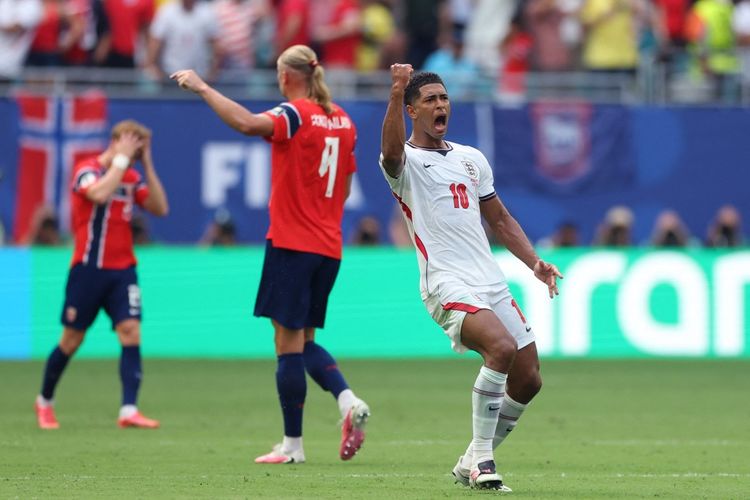 LIVE Norwegia Vs Inggris 1-2, Gol Kedua Bellingham Bawa Three Lions Unggul di Extra Time!