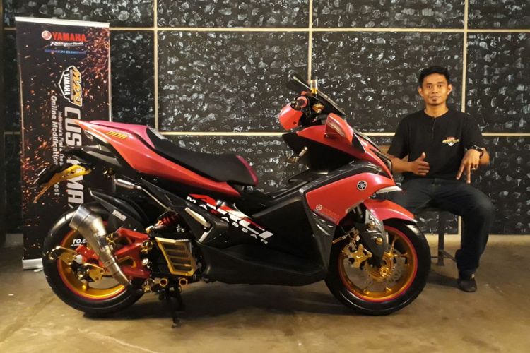 Pemenang Yamaha CustoMAXI Makassar kategori Aerox 155.