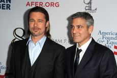 Brad Pitt dan George Clooney Rela Bayaran Dipotong demi Film Tayang di Bioskop
