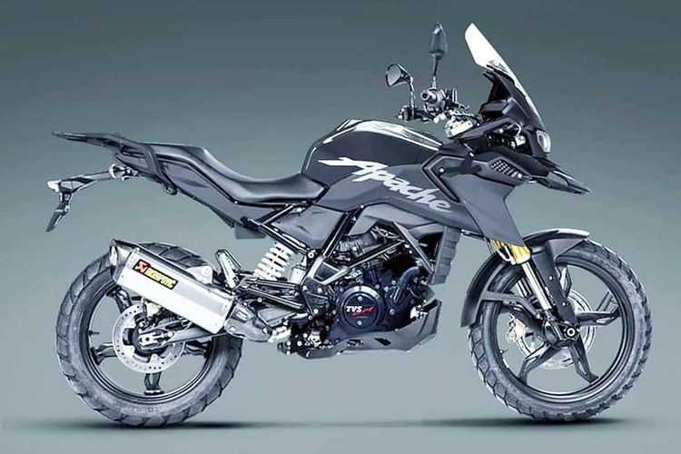 Rendering motor baru TVS kembaran BMW G310GS 