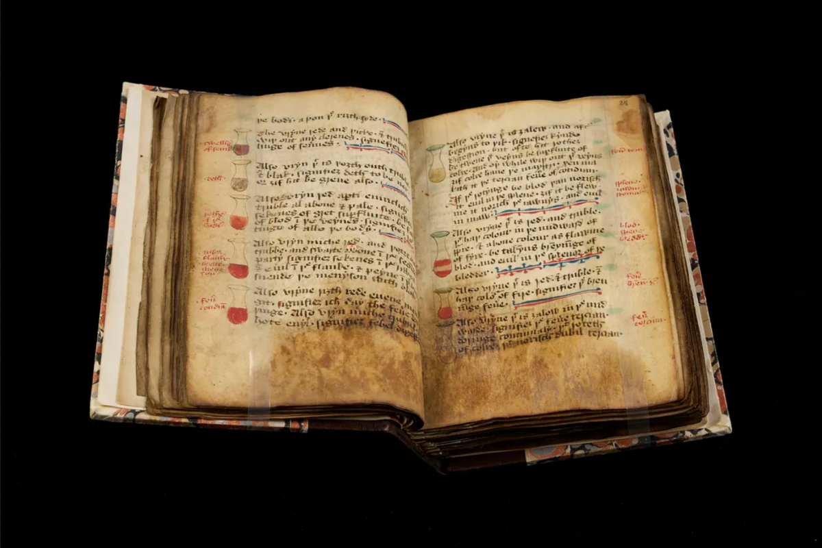 Buku pengobatan medis dari abad ke-15 

