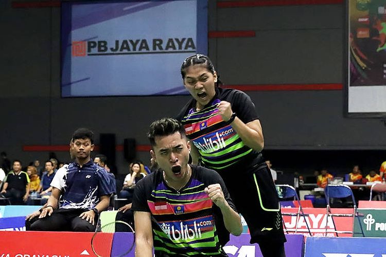 Pasangan ganda campuran U-19 dari PB Djarum Kudus, Leo Rolly Carnando/Indah Cahya Sari Jamil.