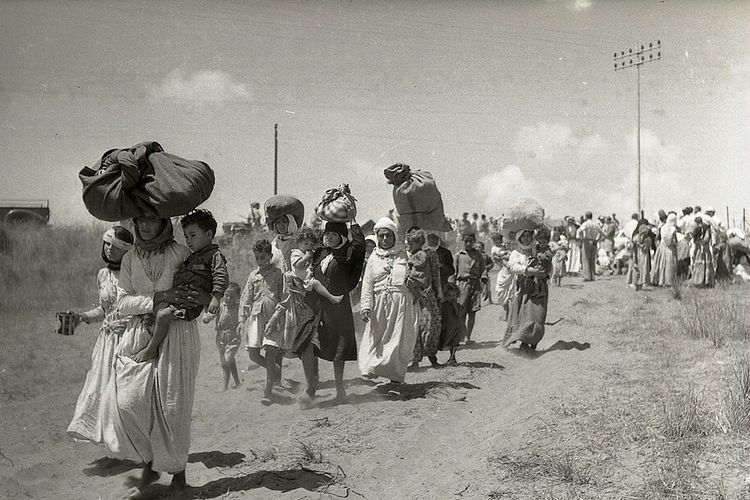 Foto : Peristiwa Nakba 1948, Pengusiran Warga Palestina Oleh Israel