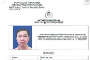 Bos Tempat Hiburan Malam di Medan Jadi DPO Kasus Narkoba, Ini Ciri-cirinya