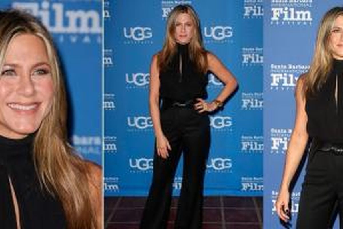 Jennifer Aniston saat menghadiri Santa Barbra International Film Festival di Los Angeles.