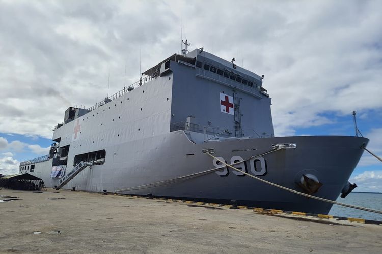 KRI Soeharso saat bersandar di Pelabuhan Sorong, Rabu (22/9/2021).