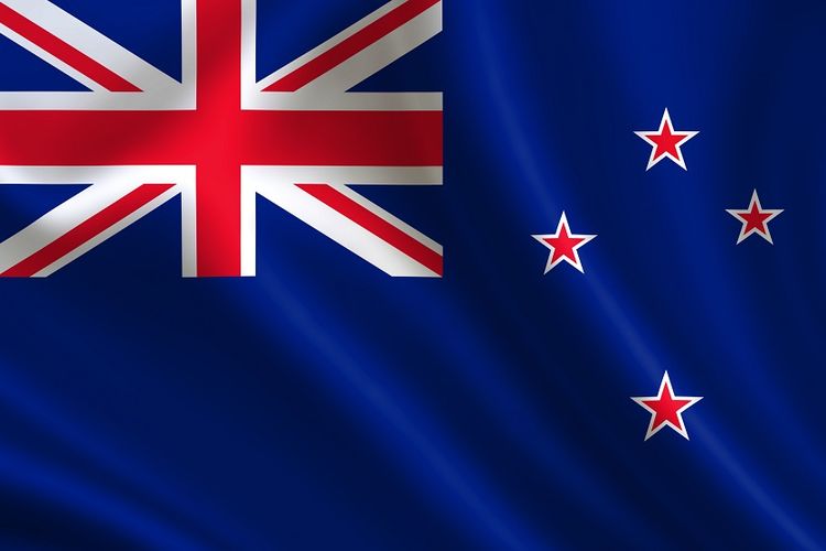 Ilustrasi Bendera Selandia Baru.