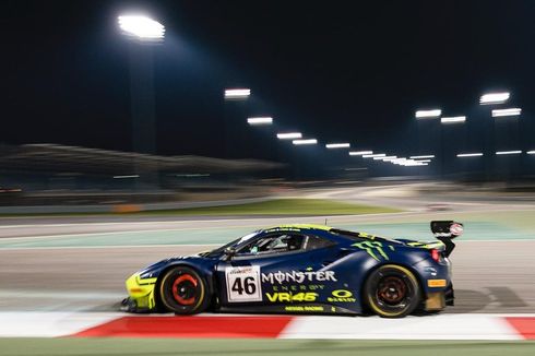 Pakai Ferrari, Valentino Rossi Balapan Lagi di Gulf 12 Hours