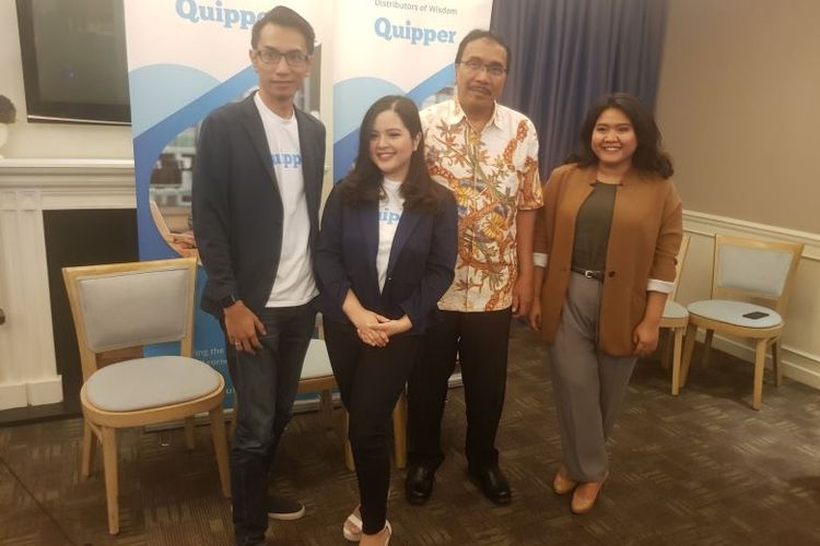 Tasya Kamila Super Teacher Quipper di Penang Bistro, Oakwood, Kuningan, Jakarta, Jumat (28/1/2020).