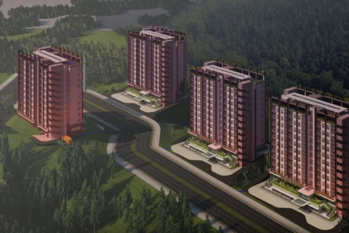 Ilustrasi rusun/apartemen ASN-Hankam di IKN
