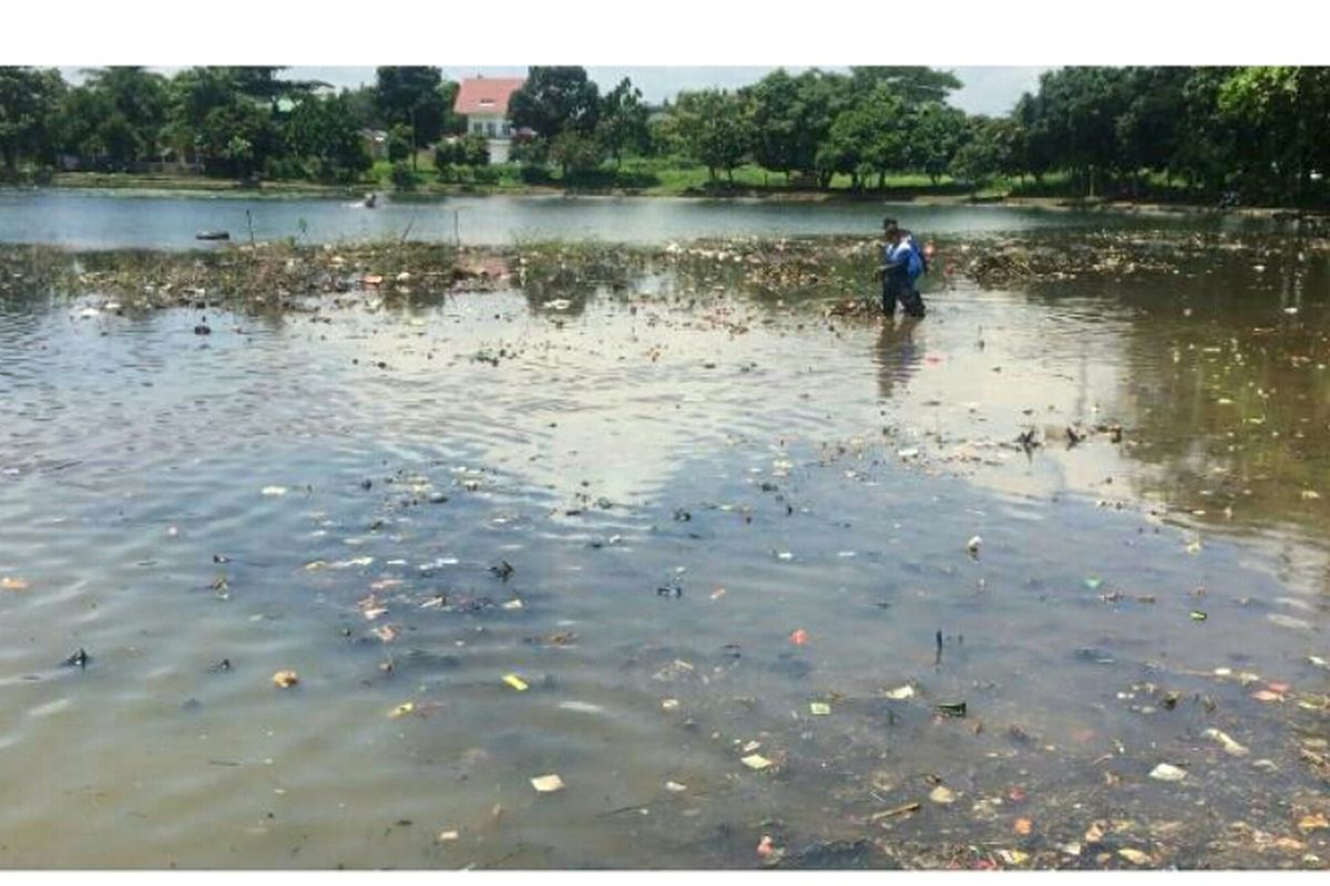 Situ Cilodong, Jalan Abdul Geni, Kali Baru, Depok, Rabu (27/3/2019)