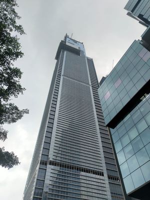 Tampilan visual Autograph Tower di Thamrin Nine, Jakarta Pusat. Proyek ini menyisakan pekerjaan finalisasi.