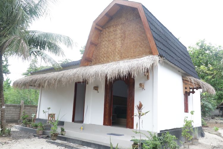 Ilustrasi salah satu desain bangunan Sarana Hunian Pariwisata (Sarhunta) di Lombok Tengah.