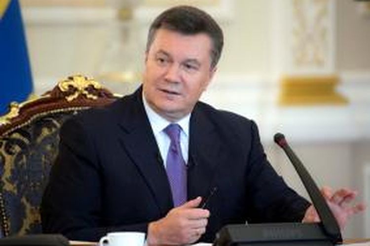 Presiden Ukraina, Viktor Yanukovych.