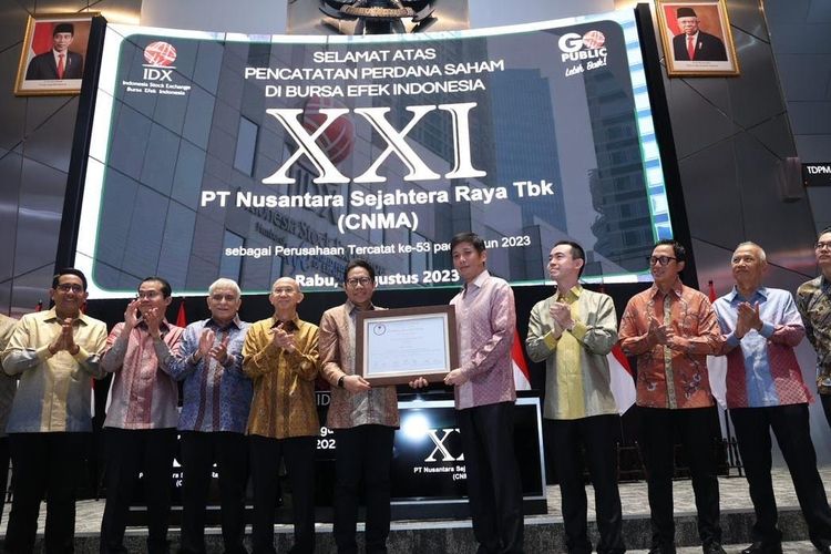 Pencatatan perdana saham PT Nusantara Sejahtera Raya Tbk (CNMA) 