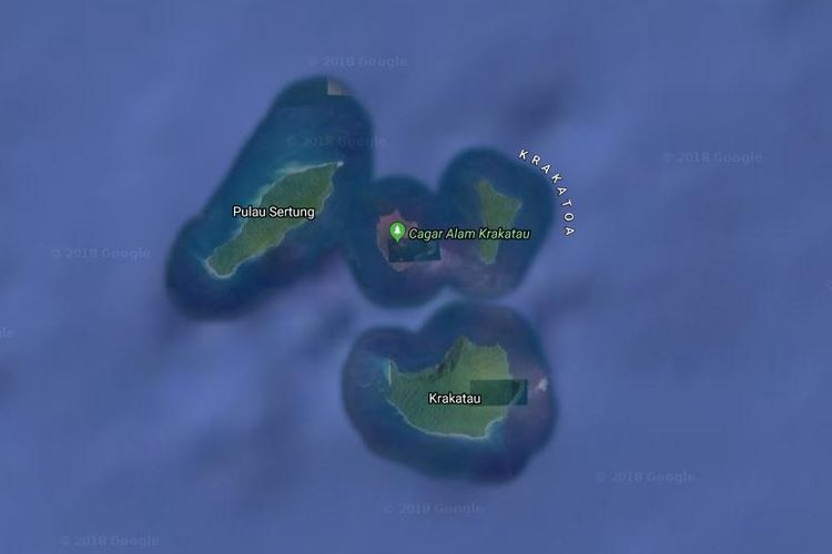 Wilayah Anak Gunung Krakatau di Selat Sunda, Lampung