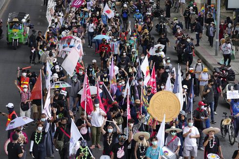 Demonstran Thailand Kembali Turun ke Jalan, Tuntut Perdana Menteri Mundur