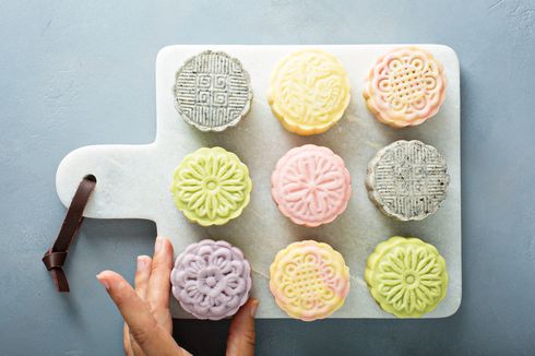 Resep Rainbow Snow Skin Mooncake, Kue Bulan Tanpa Panggang