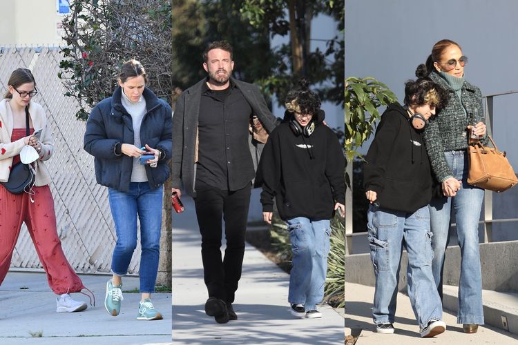 Jennifer Lopez (J.Lo) dan Ben Affleck bertemu kembali dengan mantan istri sang aktor, Jennifer Garner, di Santa Monica, California, pada hari Minggu lalu.