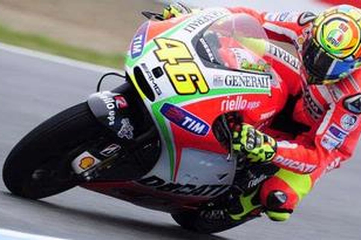 Pebalap Ducati, Valentino Rossi.