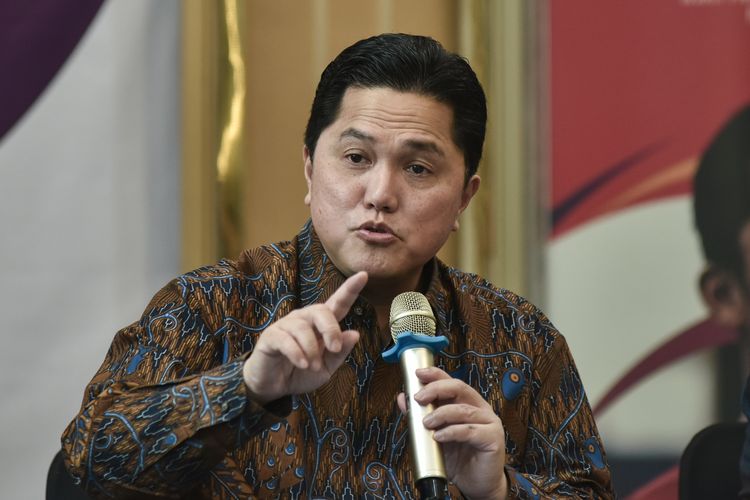 Menteri Pemuda dan Olahraga (Menpora) Erick Thohir  memberikan keterangan pada konferensi pers di Jakarta, Selasa (23/9/2025). Pada konferensi pers tersebut Menpora Erick Thohir menyampaikan rencana penyederhanaan regulasi seluruh Peraturan menteri pemuda dan olahraga (Permenpora) periode 2009-2025 yang akan dikelompokkan ke dalam empat klaster substansi teknis yaitu kepemudaan, pembudayaan olahraga, peningkatan prestasi dan industri olahraga. 