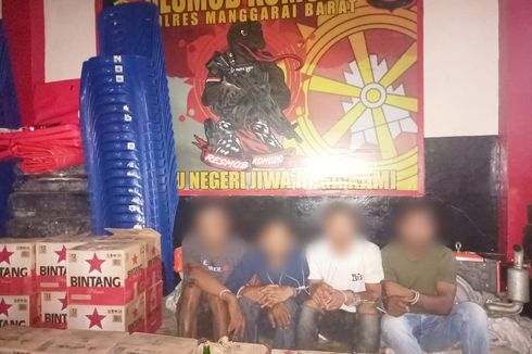Bobol Toko dan Gudang di 2 Kabupaten, 4 Pria di Manggarai Barat Ditangkap Polisi