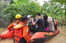 Wisatawan yang Terjebak Banjir di Kawasan Senggigi Berhasil Dievakuasi