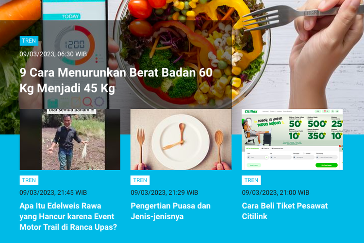 Cara menurunkan berat badan dari 60 Kg menjadi 45 Kg