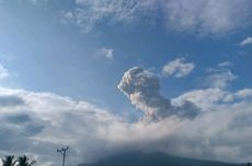 Gunung Lewotobi Laki-laki 2 Kali Meletus Pagi Ini, Kolom Abu 1 Km