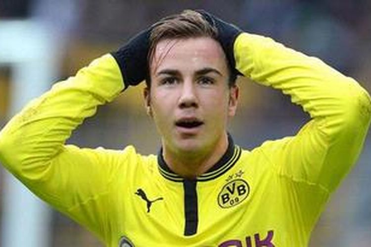 Gelandang Borussia Dortmund,Mario Goetze.