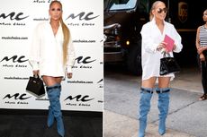 Jennifer Lopez Tampil Modis dengan Boots Denim, Tertarik Coba?