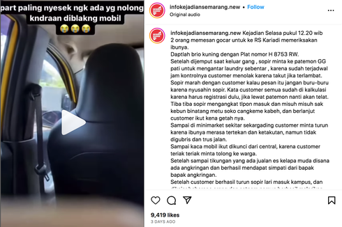 Viral, Video Wanita Teriak Minta Tolong Saat Naik Taksi Online