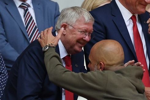 Man City Vs Man United, Pelukan Menyakitkan Guardiola ke Sir Alex Ferguson