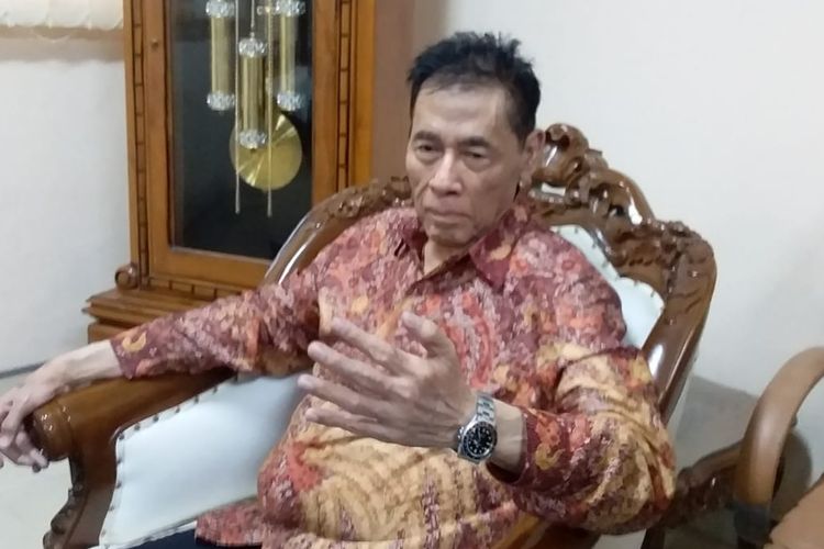 Ketua Tim Perumus RUU KUHP Profesor Muladi saat ditemui awak media di Kampus Undip Semarang, Rabu (2/10/2019) 