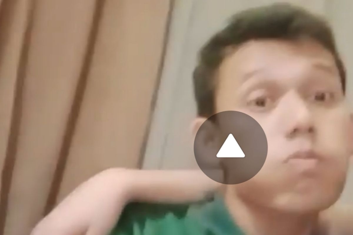 Tangkapan gambar dari video yang memperlihatkan Nuruddin bersama wanita cantik.