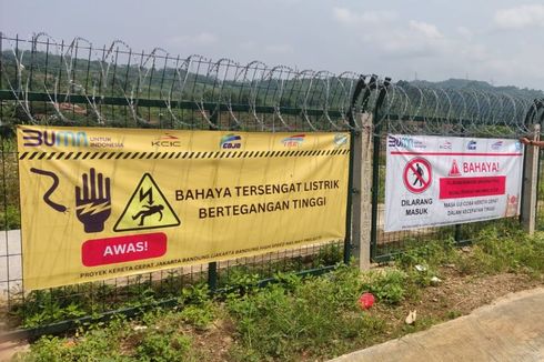 Uji Coba Kereta Cepat Jakarta-Bandung, Anak-anak Diimbau Tidak Bermain Layangan Dekat Jalur