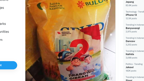 Bawaslu Kesulitan Telusuri Dugaan Beras Bulog Berstiker Prabowo-Gibran