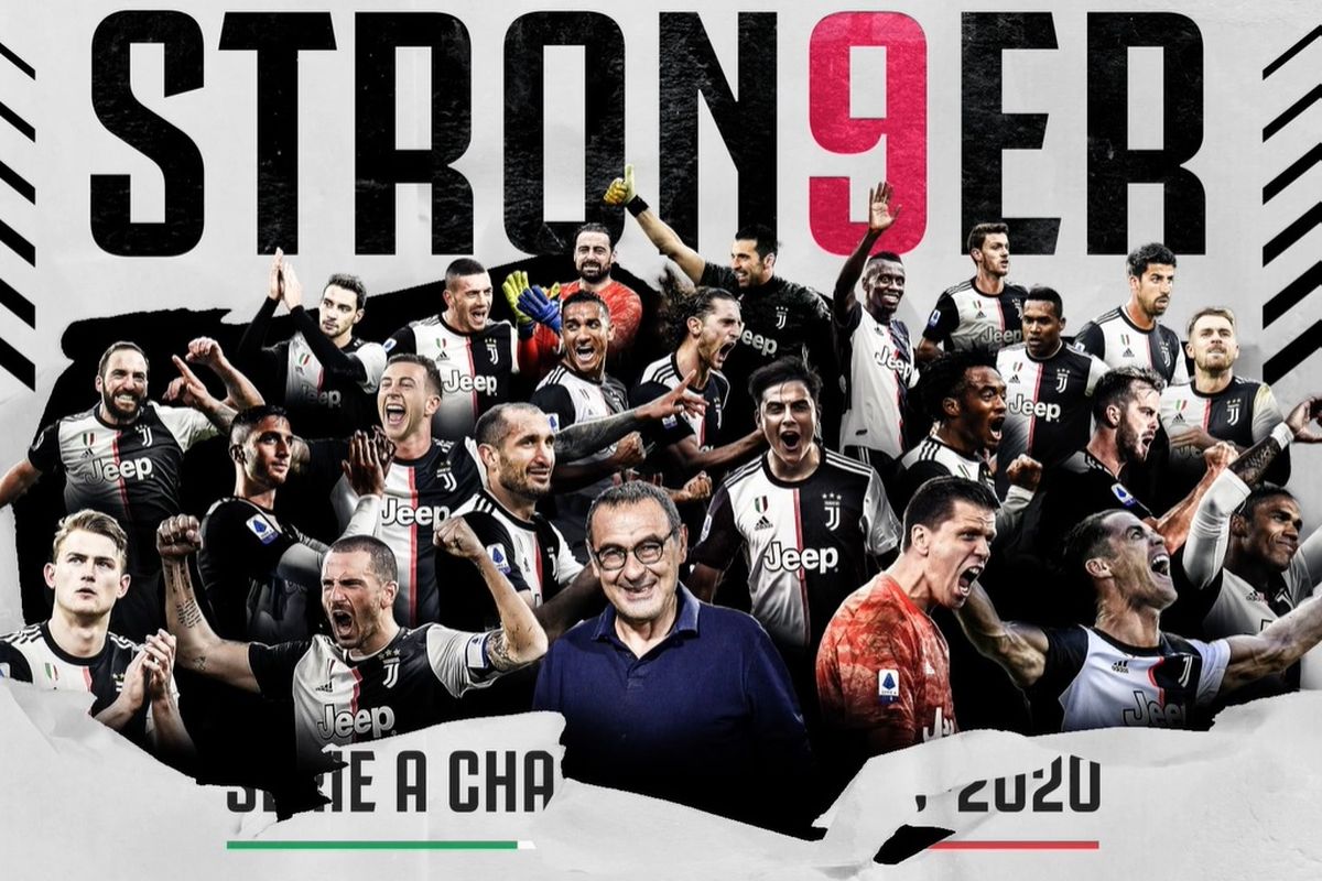 Juventus juara Liga Italia yang kesembilan secara beruntun