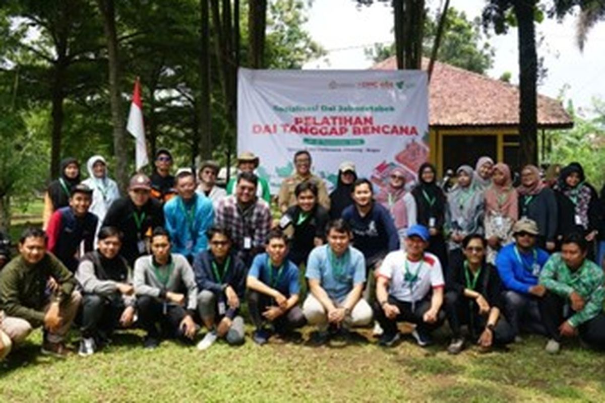 Dompet Dhuafa menggelar Pelatihan Dai Tanggap Bencana di Telaga Rusa Outbound, Ciseeng, Bogor, Jawa Barat, pada Selasa (23/9/2025)