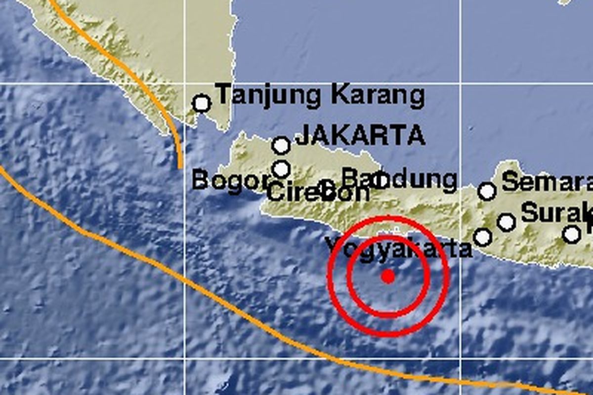 Gempa Pangandaran, Jumat (21/6/2019).