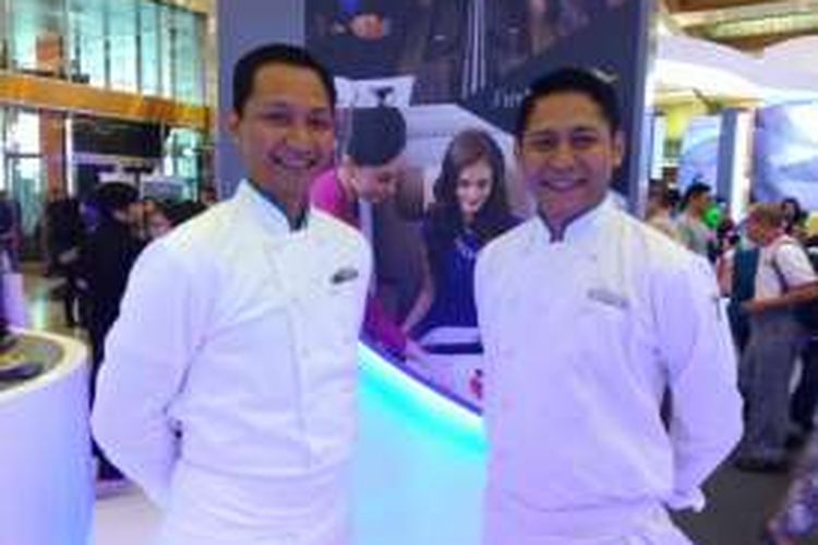 Chef Zalman dan Chef Aldo, dari maskapai Garuda Indonesia.