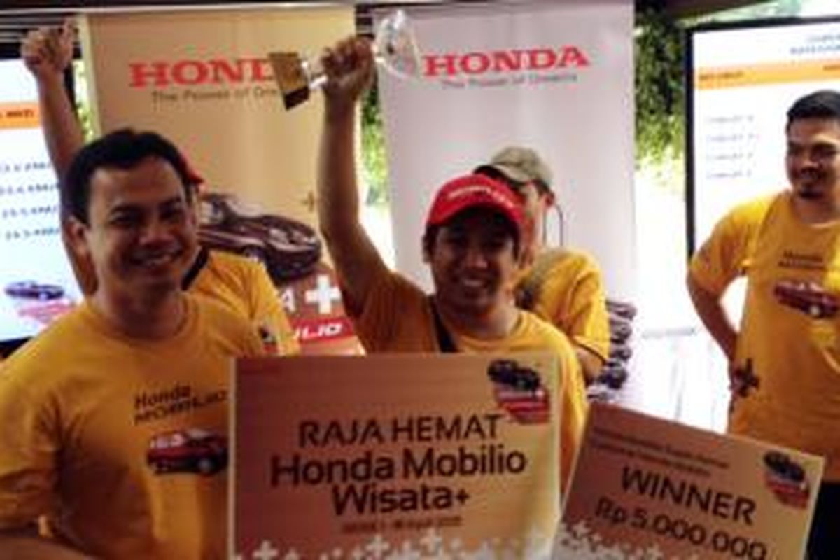 Pemenang hasil lomba irit Honda Mobilio.